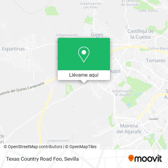 Mapa Texas Country Road Foo