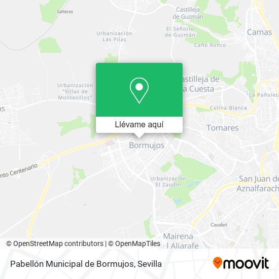 Mapa Pabellón Municipal de Bormujos