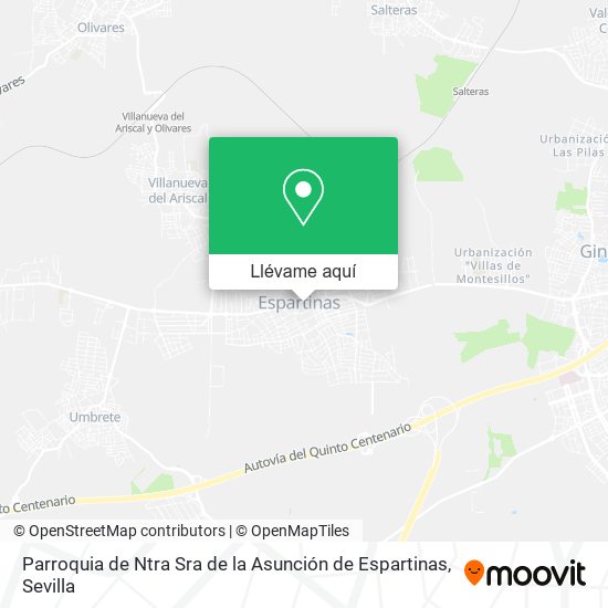 Mapa Parroquia de Ntra Sra de la Asunción de Espartinas