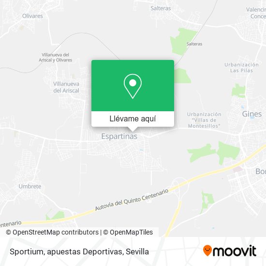 Mapa Sportium, apuestas Deportivas