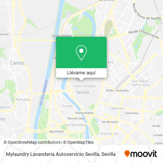 Mapa Mylaundry Lavandería Autoservicio Sevilla