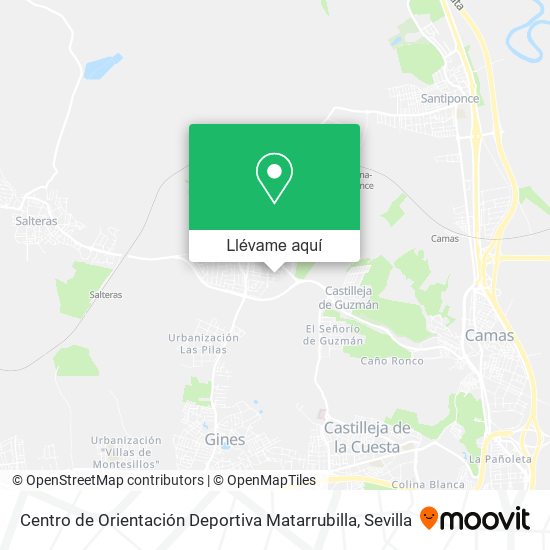 Mapa Centro de Orientación Deportiva Matarrubilla