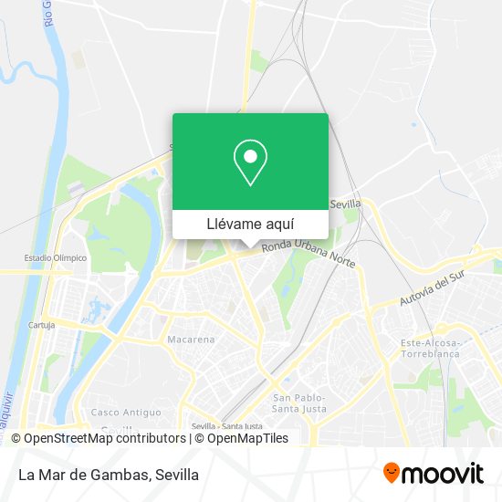 Mapa La Mar de Gambas