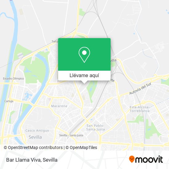 Mapa Bar Llama Viva