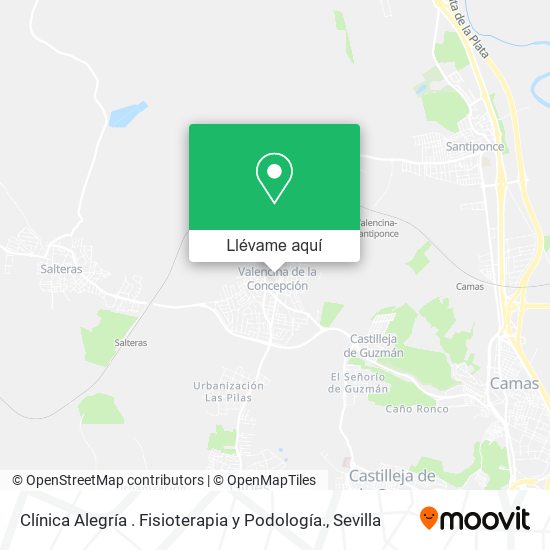 Mapa Clínica Alegría . Fisioterapia y Podología.