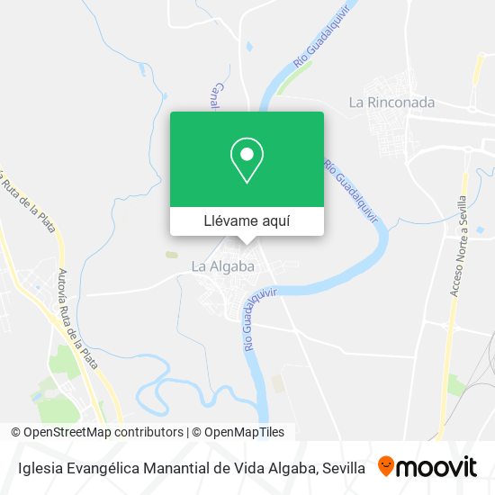 Mapa Iglesia Evangélica Manantial de Vida Algaba