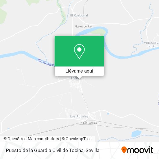 Mapa Puesto de la Guardia Civil de Tocina