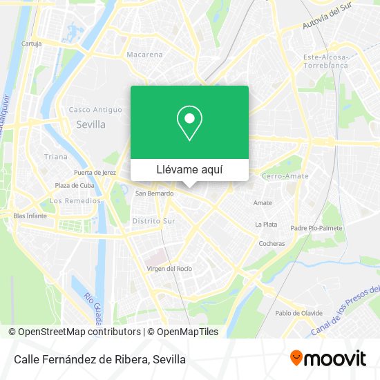 Mapa Calle Fernández de Ribera