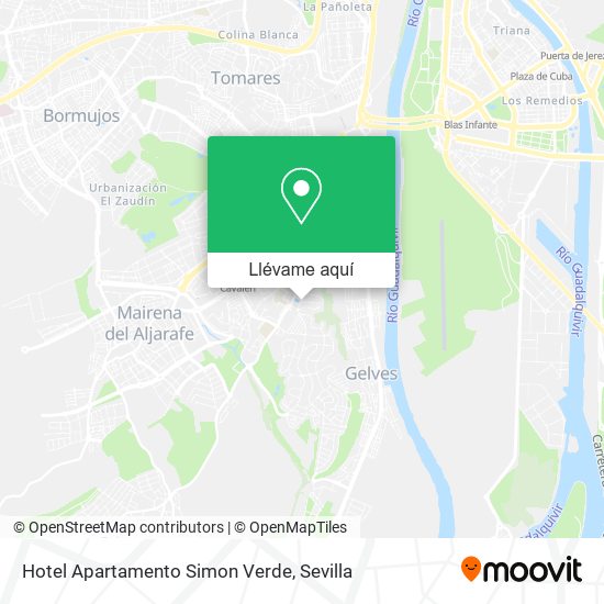 Mapa Hotel Apartamento Simon Verde