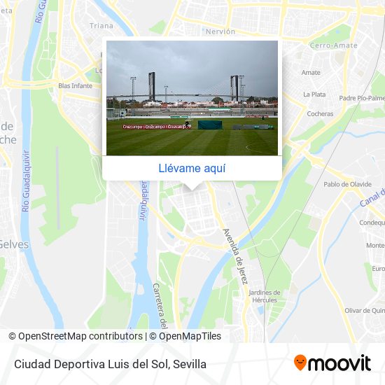 Mapa Ciudad Deportiva Luis del Sol