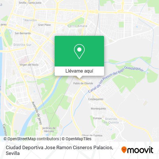 Mapa Ciudad Deportiva Jose Ramon Cisneros Palacios