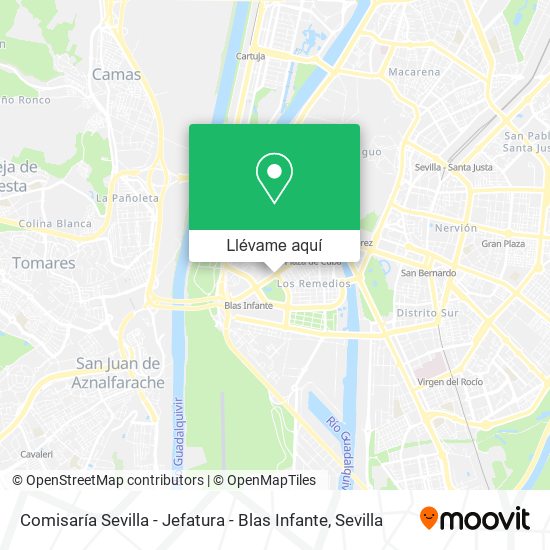 Mapa Comisaría Sevilla - Jefatura - Blas Infante