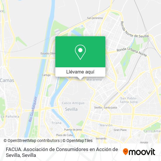 Mapa FACUA. Asociación de Consumidores en Acción de Sevilla