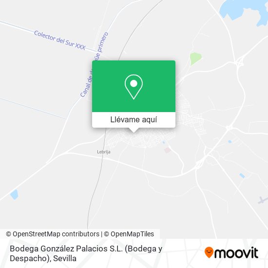 Mapa Bodega González Palacios S.L. (Bodega y Despacho)