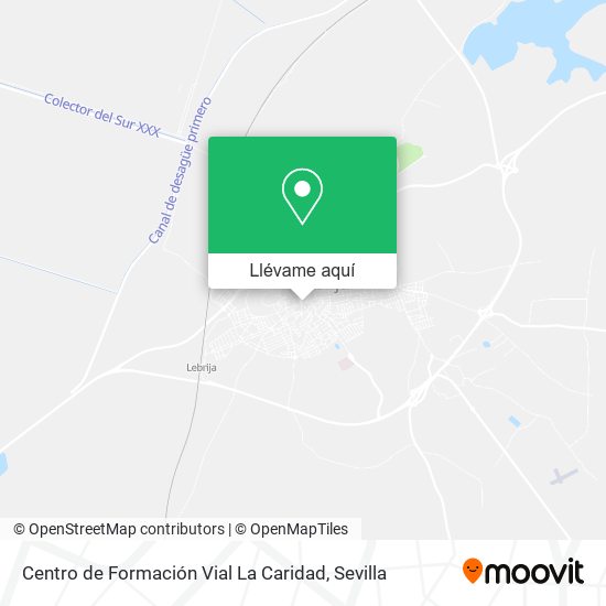 Mapa Centro de Formación Vial La Caridad