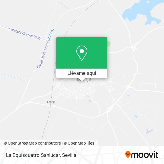 Mapa La Equiscuatro Sanlúcar