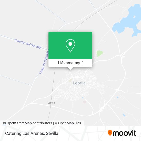 Mapa Catering Las Arenas