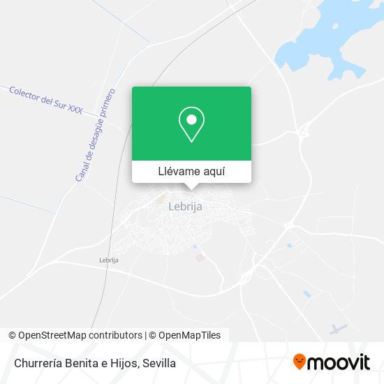 Mapa Churrería Benita e Hijos