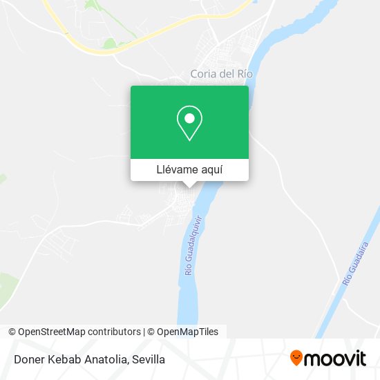 Mapa Doner Kebab Anatolia