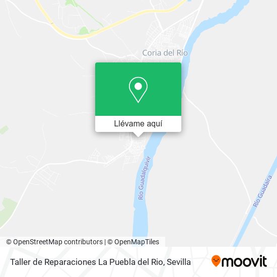 Mapa Taller de Reparaciones La Puebla del Rio