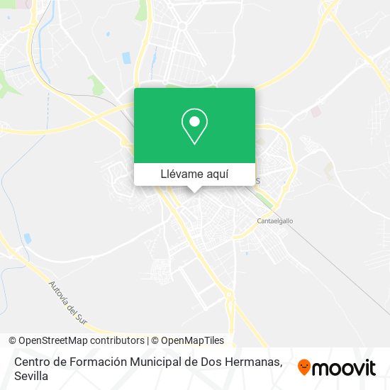 Mapa Centro de Formación Municipal de Dos Hermanas