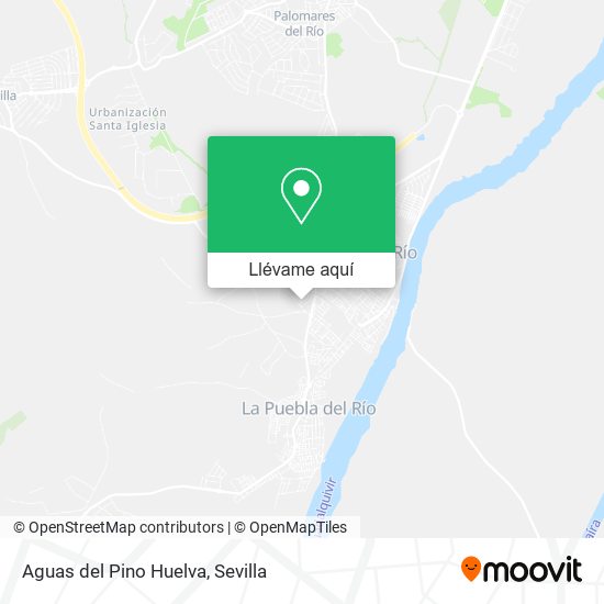 Mapa Aguas del Pino Huelva