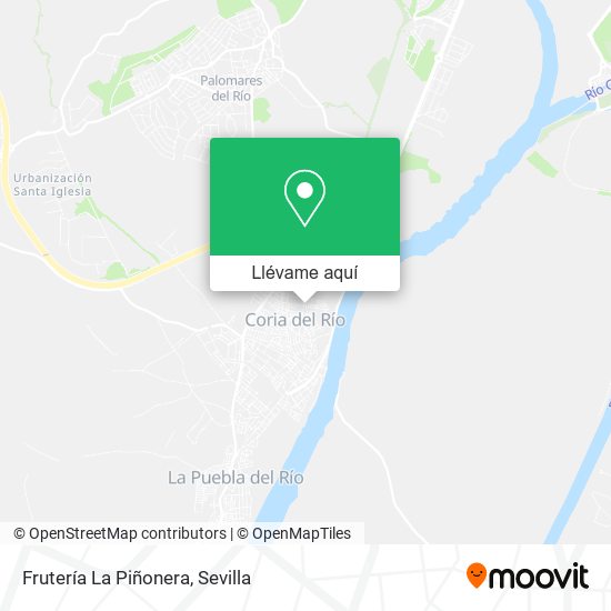 Mapa Frutería La Piñonera