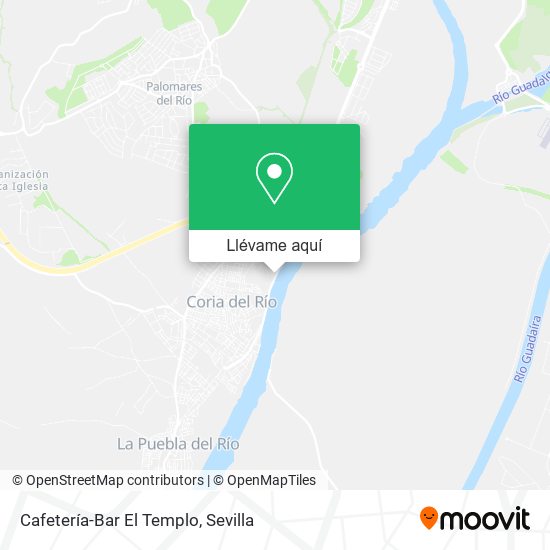 Mapa Cafetería-Bar El Templo
