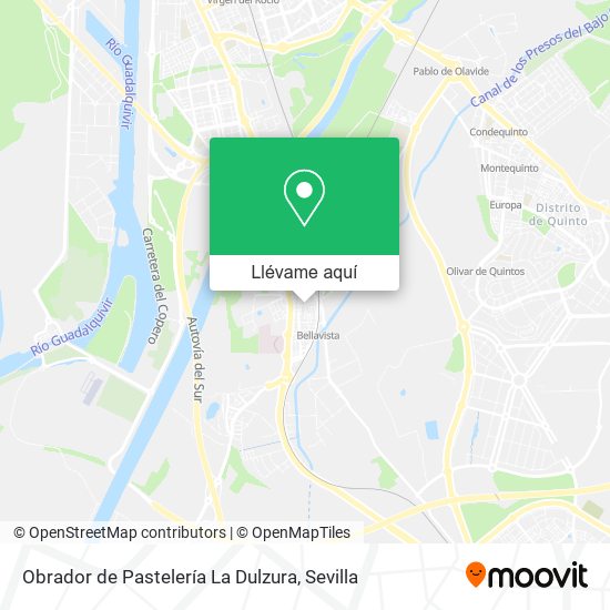 Mapa Obrador de Pastelería La Dulzura