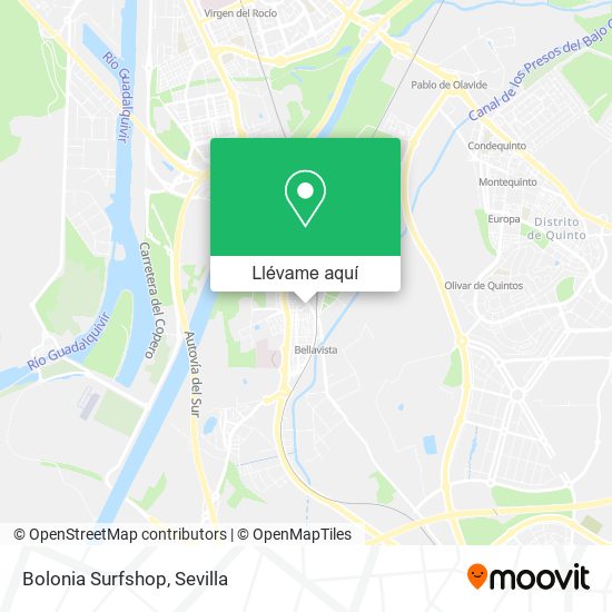 Mapa Bolonia Surfshop
