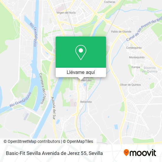 Mapa Basic-Fit Sevilla Avenida de Jerez 55
