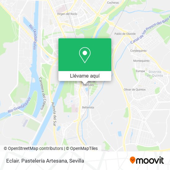Mapa Eclair. Pastelería Artesana