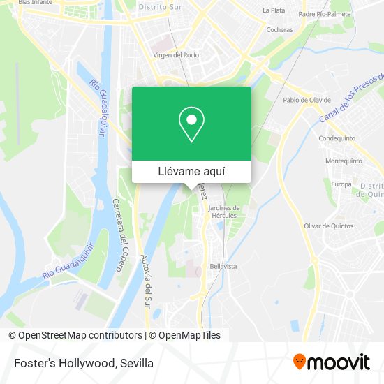 Mapa Foster's Hollywood