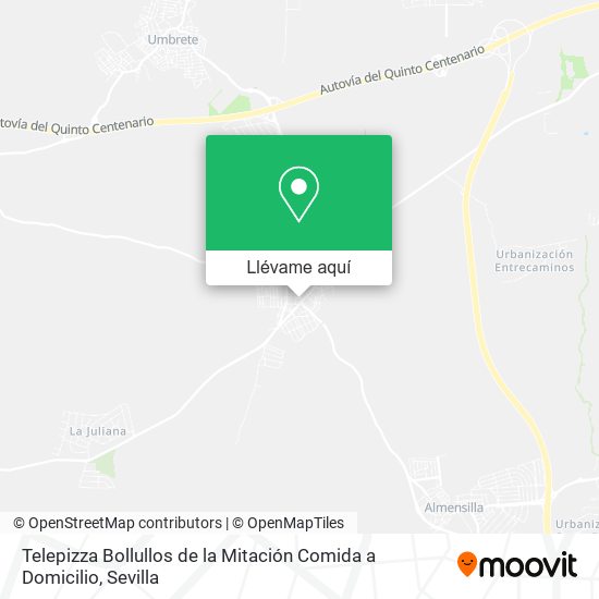 Mapa Telepizza Bollullos de la Mitación Comida a Domicilio