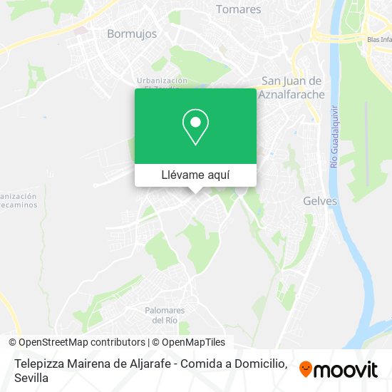 Mapa Telepizza Mairena de Aljarafe - Comida a Domicilio