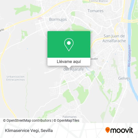 Mapa Klimaservice Vegi