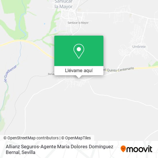 Mapa Allianz Seguros-Agente Maria Dolores Domínguez Bernal