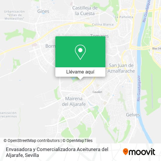 Mapa Envasadora y Comercializadora Aceitunera del Aljarafe