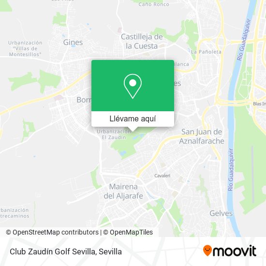 Mapa Club Zaudín Golf Sevilla