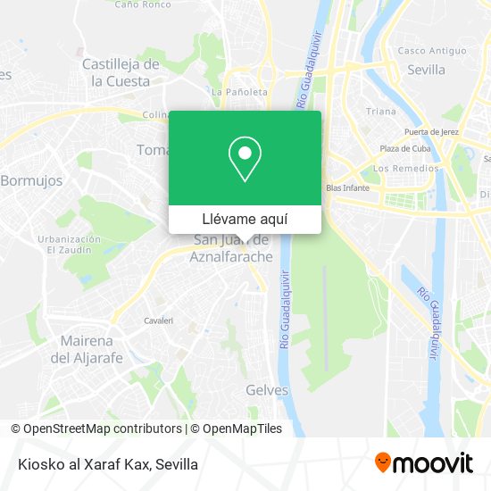 Mapa Kiosko al Xaraf Kax