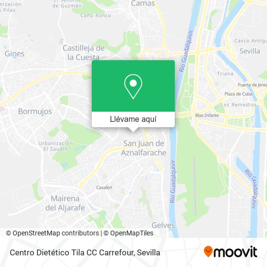 Mapa Centro Dietético Tila CC Carrefour