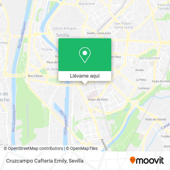 Mapa Cruzcampo Caftería Emily