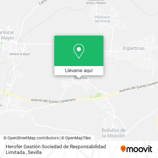 Mapa Herofer Gestión Sociedad de Responsabilidad Limitada.