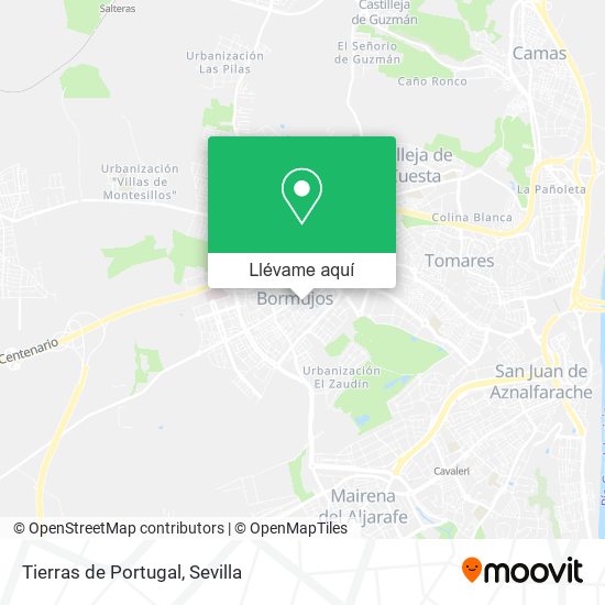 Mapa Tierras de Portugal