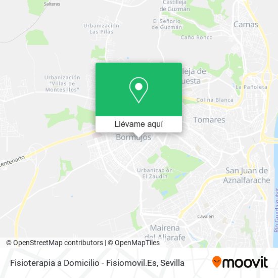 Mapa Fisioterapia a Domicilio - Fisiomovil.Es