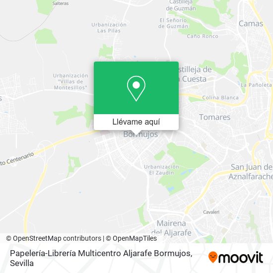 Mapa Papelería-Librería Multicentro Aljarafe Bormujos