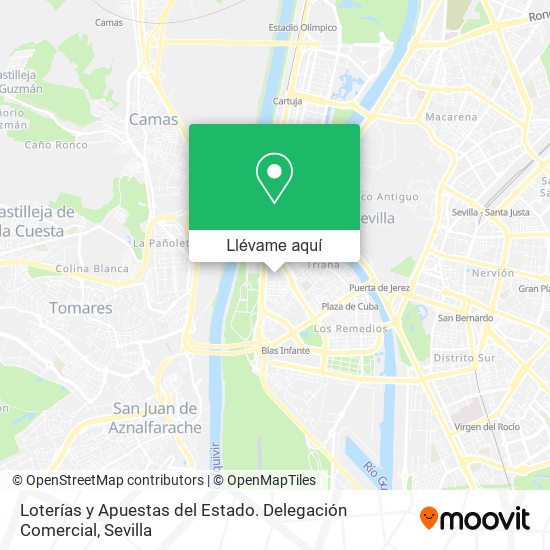 Mapa Loterías y Apuestas del Estado. Delegación Comercial