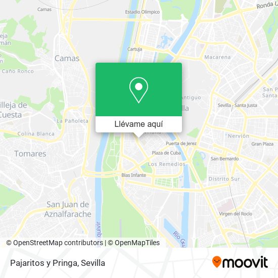 Mapa Pajaritos y Pringa