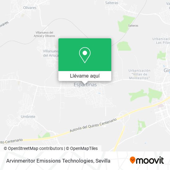 Mapa Arvinmeritor Emissions Technologies