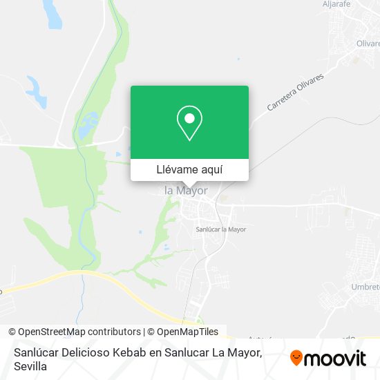 Mapa Sanlúcar Delicioso Kebab en Sanlucar La Mayor